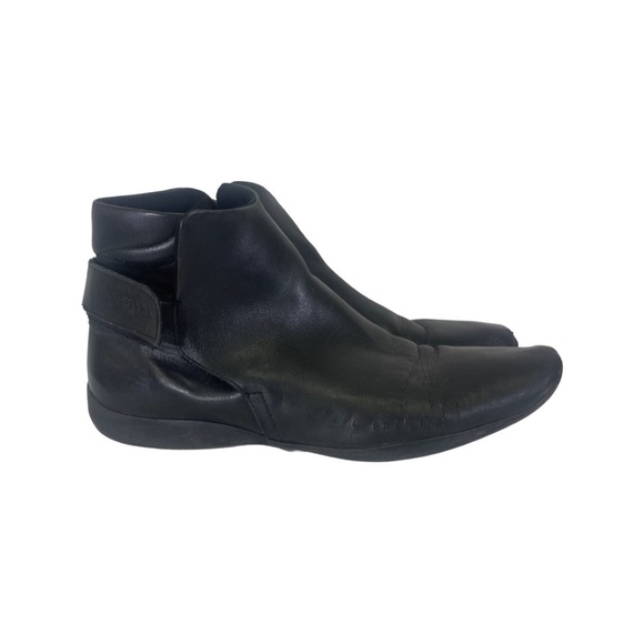 Prada Other - Prada black leather ankle strap boots size 42